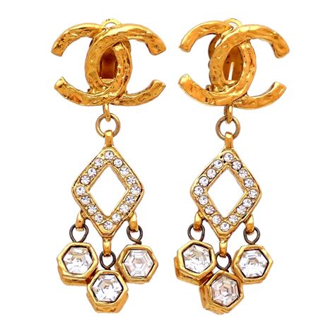 where can i buy authentic chanel earrings|authentic vintage chanel earrings.